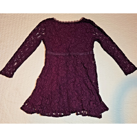 Altar’d State Lace Dress L V-Neck Long Sleeve Flowy Party Cocktail Wedding - Picture 9 of 11